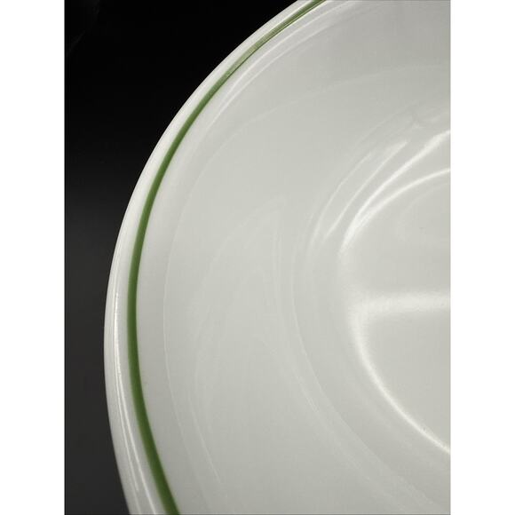Corelle Soup Cereal BOWL Lot of 8 SINGLE GREEN BAND Nice EUC - Picture 6 of 7